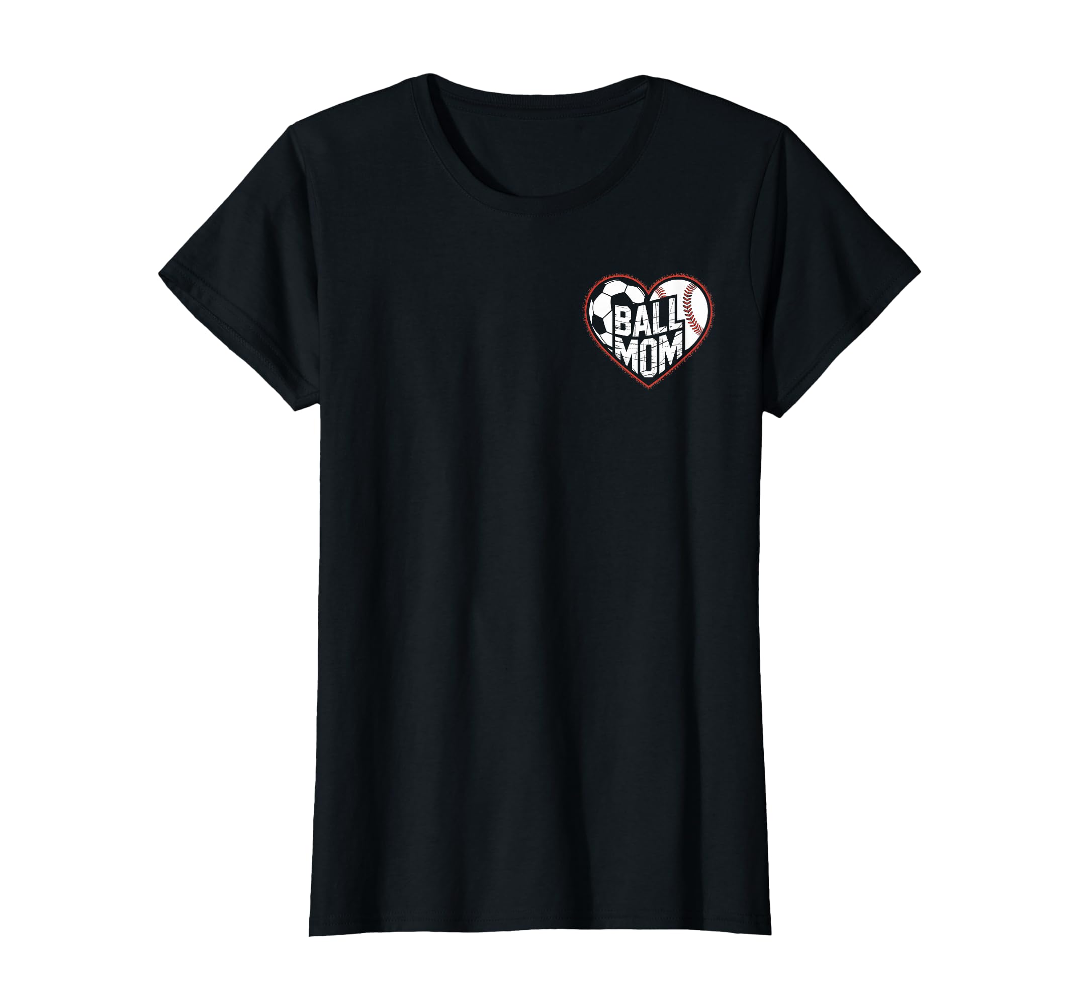 Mom Both Soccer Baseball Sports Mom T-Shirt - Unique Graphic Men Women - T-Shirt, Sweatshirt, Hoodie