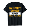Croquet Lawn Game Croquet Player Fathers T-Shirt - Minimalist Print Unisex - T-Shirt, Sweatshirt, Hoodie