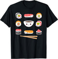 Funny Japanese Food Kawaii Sushi Lovers Anime Men - Adult & Kids T-Shirts, Sweatshirts & Hoodies apparel design preview 1