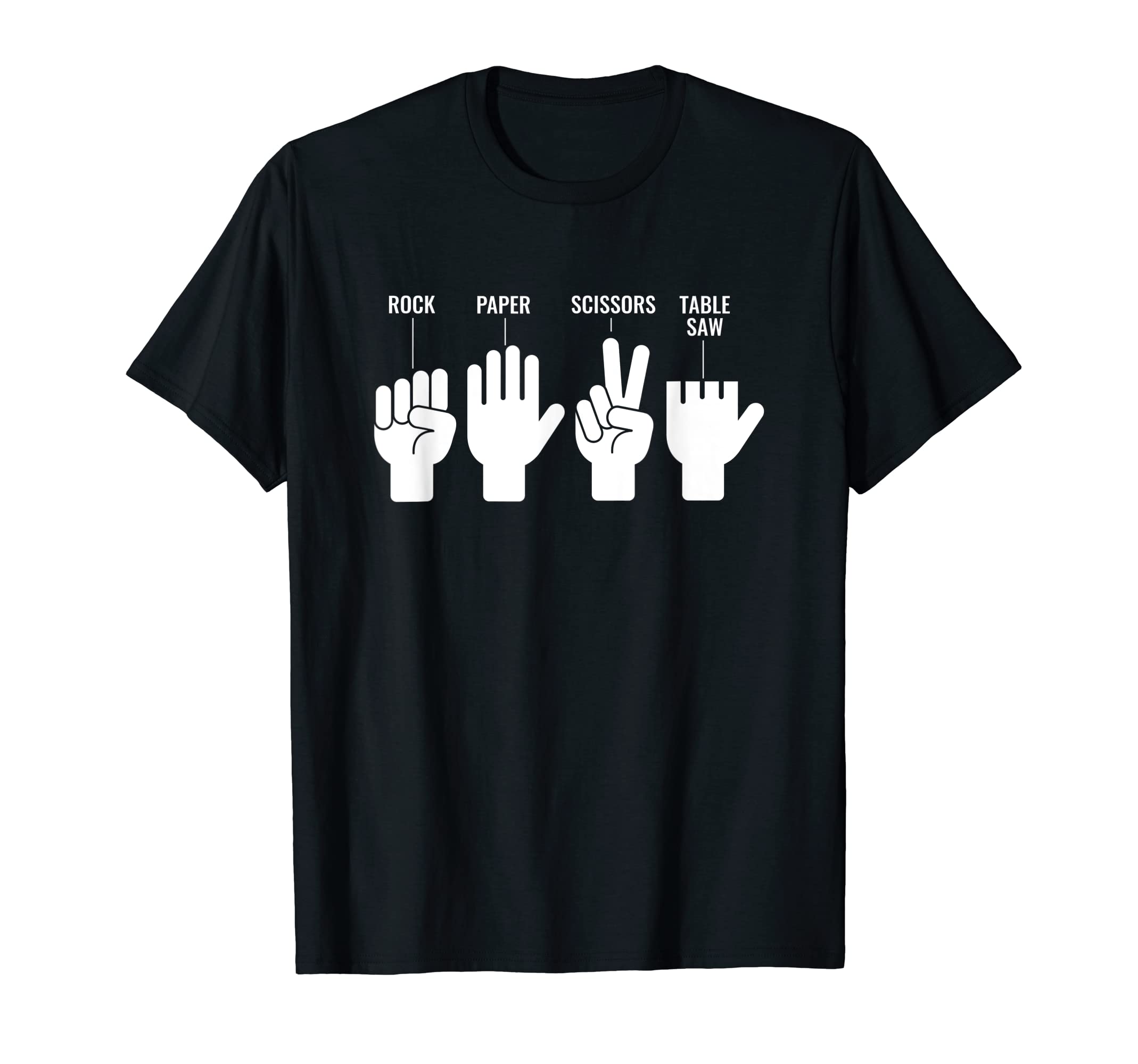 Funny Table Saw Woodworker Joke No Finger T-Shirt - Unique Graphic Unisex - T-Shirt, Sweatshirt, Hoodie
