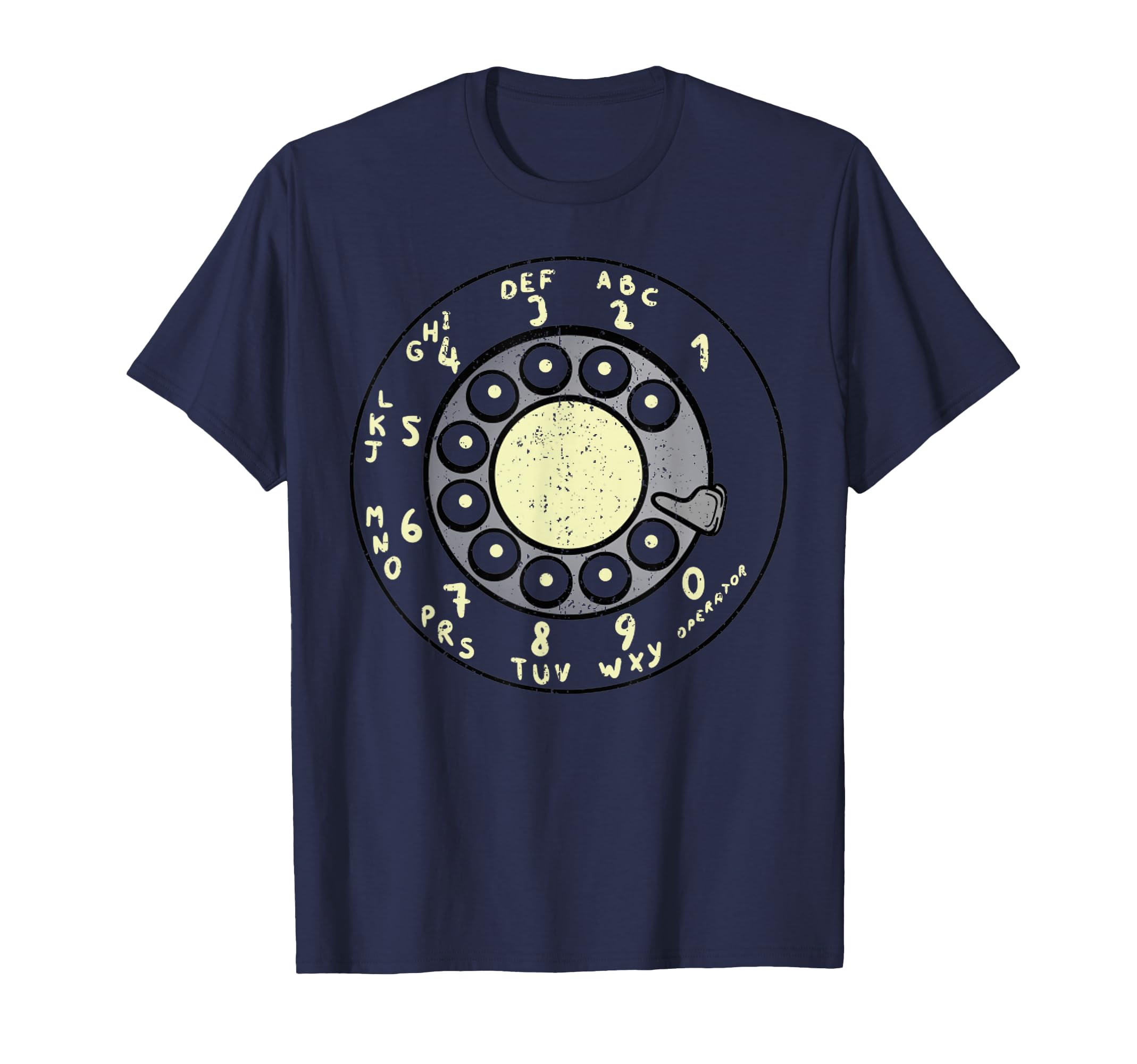 White Rotary Dial T-Shirt - Novelty Apparel Men Women - T-Shirt, Sweatshirt, Hoodie