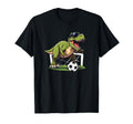 T Rex Playing Soccer Football Dinosaur T-Shirt - Streetwear Style Unisex - T-Shirt, Sweatshirt, Hoodie