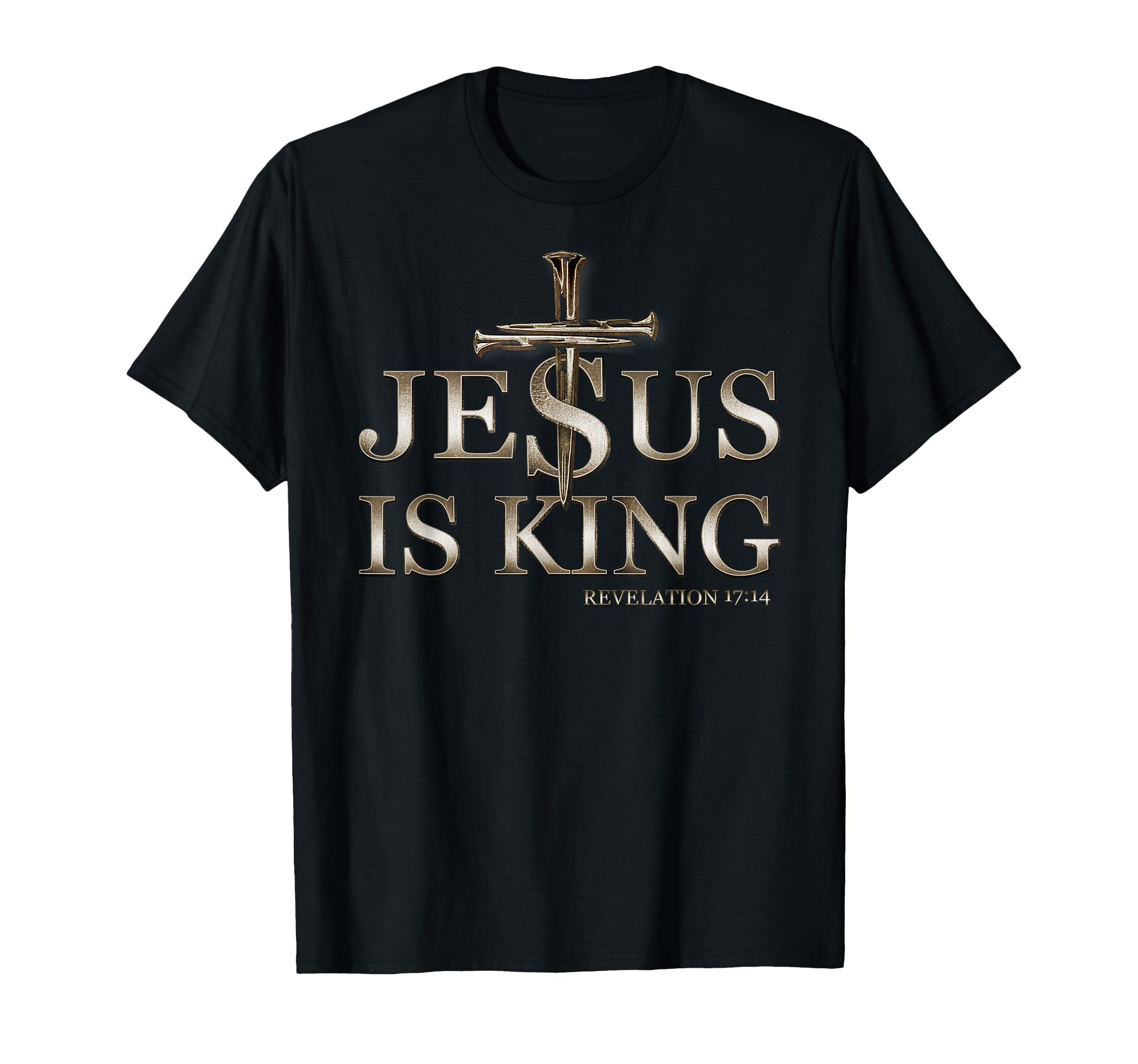 Jesus Is King Christian Faith God Cross Hoodie - Unique Graphic Unisex - T-Shirt, Sweatshirt, Hoodie