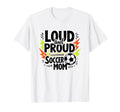 Loud And Proud Soccer Mom White Sweatshirt - Minimalist Print Men Women - T-Shirt, Sweatshirt, Hoodie
