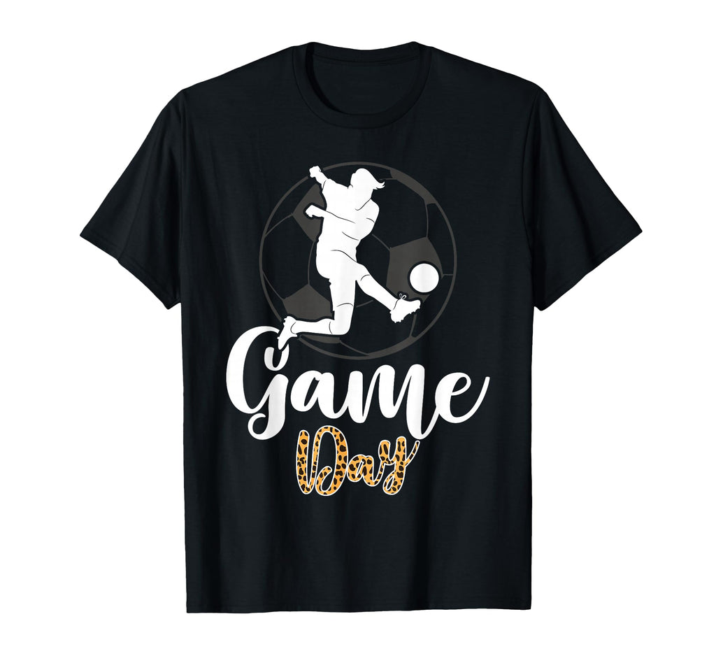 Soccer Game Day Leopard Cheetah T-Shirt - Novelty Apparel for Adults - T-Shirt, Sweatshirt, Hoodie
