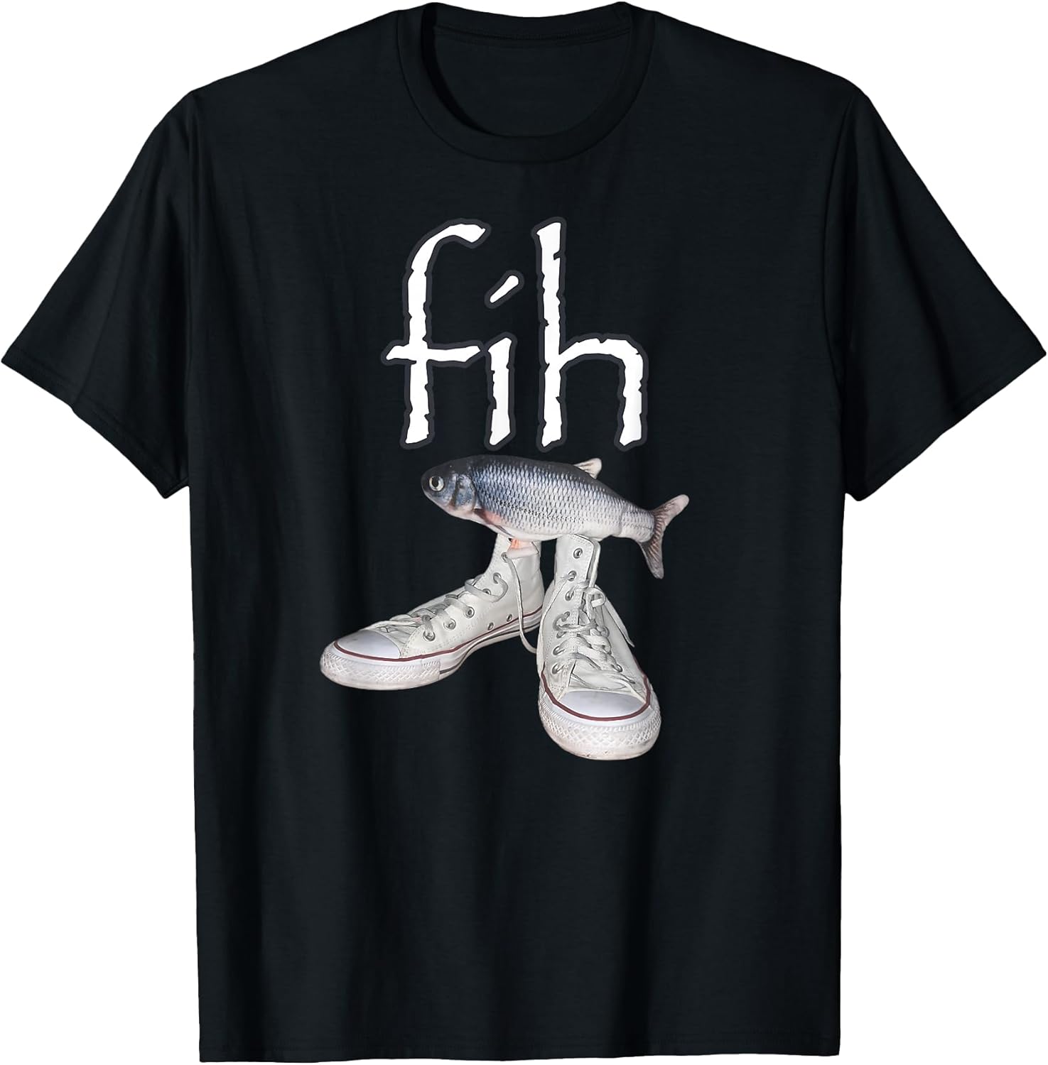 Fih Shoes Fish Funny Misspelled Meme Calling Humor - Adult & Kids T-Shirts, Sweatshirts & Hoodies apparel design preview 1