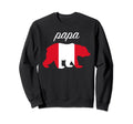 Papa Bear Peru Flag Peruvian Roots Sweatshirt - Minimalist Print for Adults - T-Shirt, Sweatshirt, Hoodie