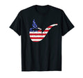American Flag Tobacco Pipe Smoking Hobby T-Shirt - Novelty Apparel Unisex - T-Shirt, Sweatshirt, Hoodie