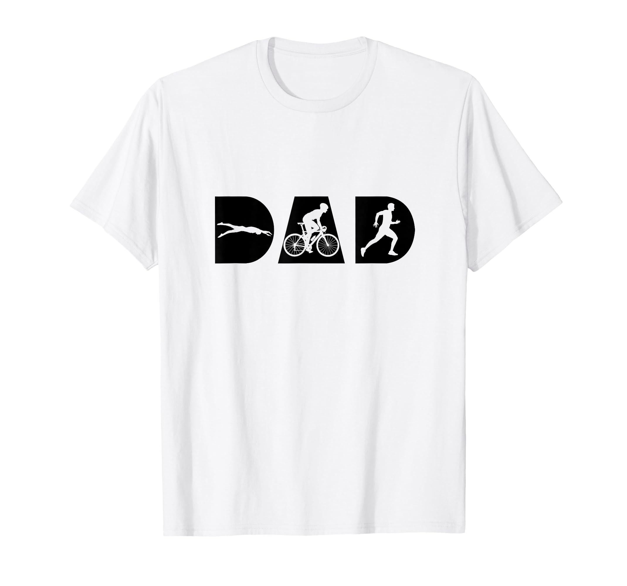 Triathlon Dad Triathlete Cycling Swimming T-Shirt - Unique Graphic Unisex - T-Shirt, Sweatshirt, Hoodie