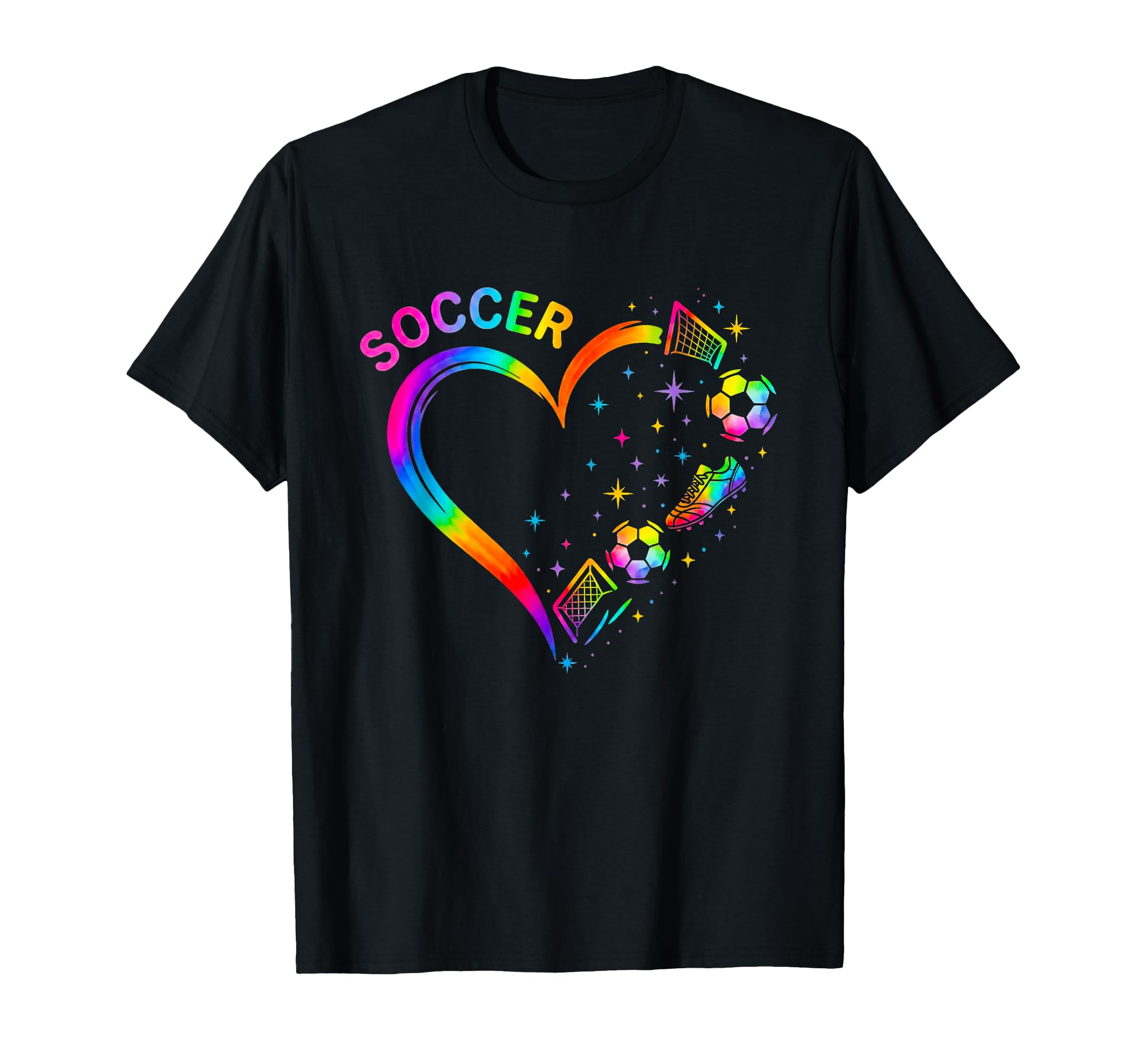 Soccer Heart Colorful Pin Lovers Player T-Shirt - Unique Graphic Men Women - T-Shirt, Sweatshirt, Hoodie