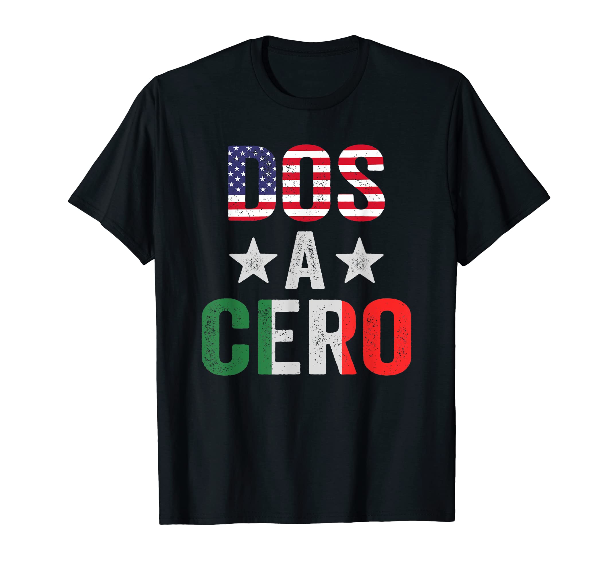 Dos Cero Us Flag Mexico Flag T-Shirt - Casual Everyday Wear for Adults - T-Shirt, Sweatshirt, Hoodie