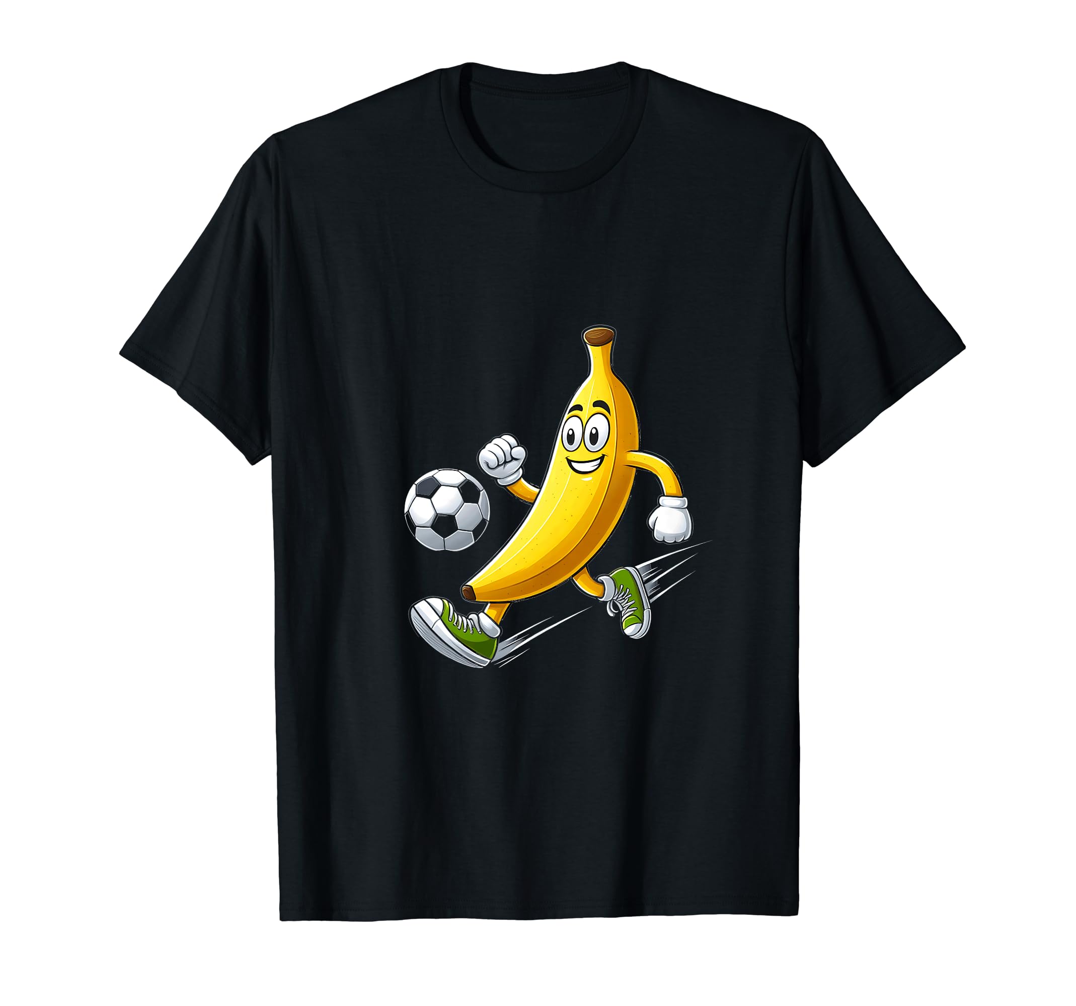 Banana Playing Soccer Fruit Soccer Player T-Shirt - Graphic Print Men Women - T-Shirt, Sweatshirt, Hoodie
