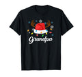Grandpa Claus Santa Hat Reindeer T-Shirt - Casual Everyday Wear Unisex - T-Shirt, Sweatshirt, Hoodie