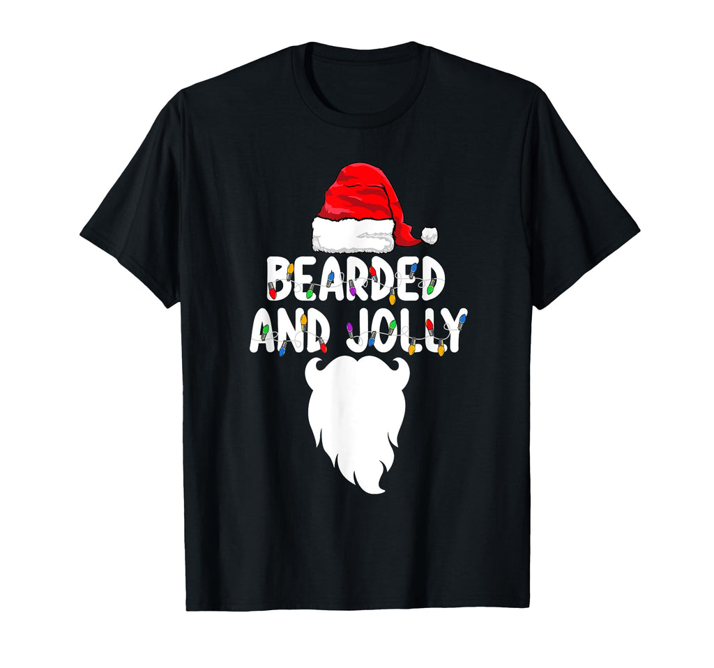 Bearded And Jolly Funny T-Shirt - Minimalist Print for Adults - T-Shirt, Sweatshirt, Hoodie