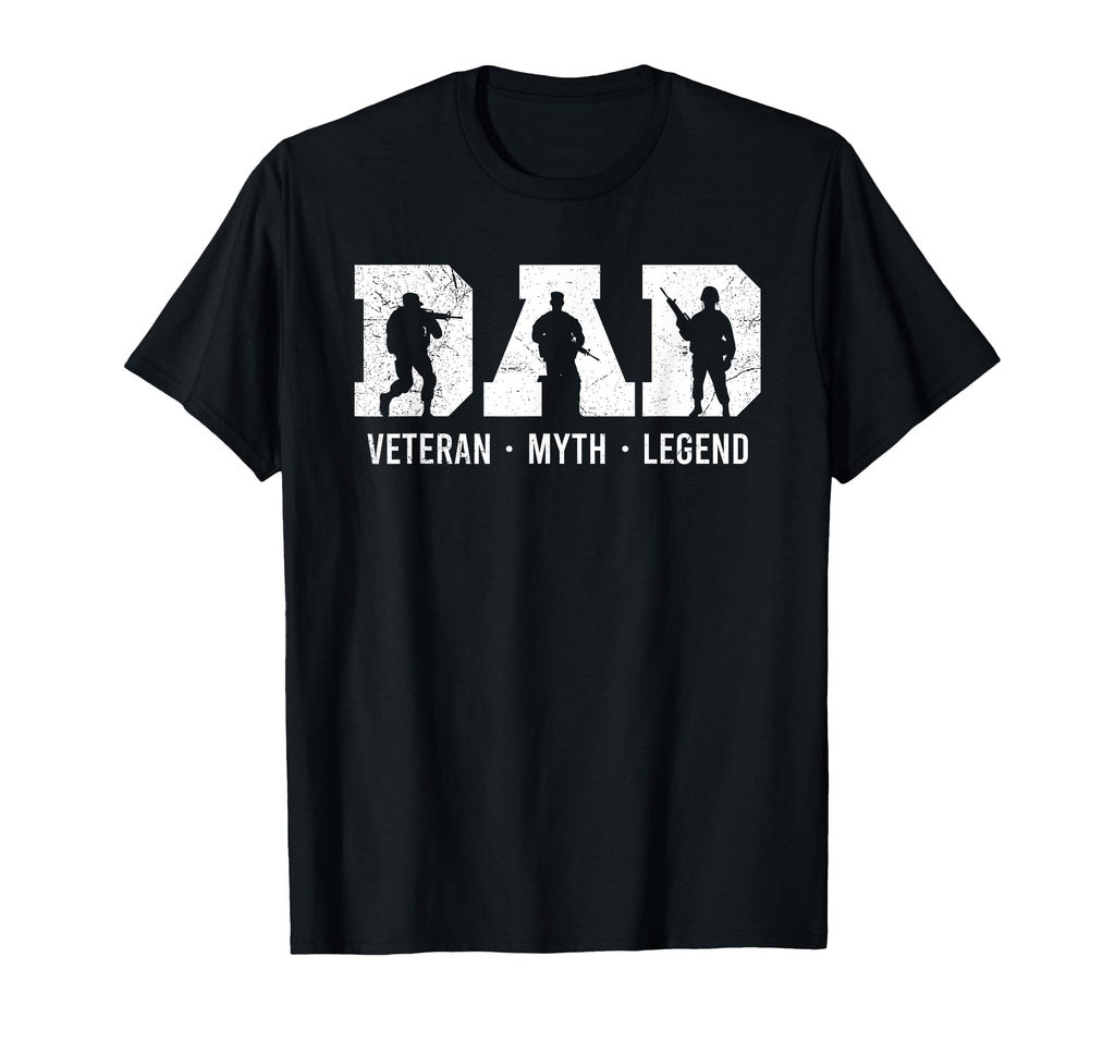 Mens Dad Veteran Myth Legend Funny T-Shirt - Novelty Apparel Men Women - T-Shirt, Sweatshirt, Hoodie