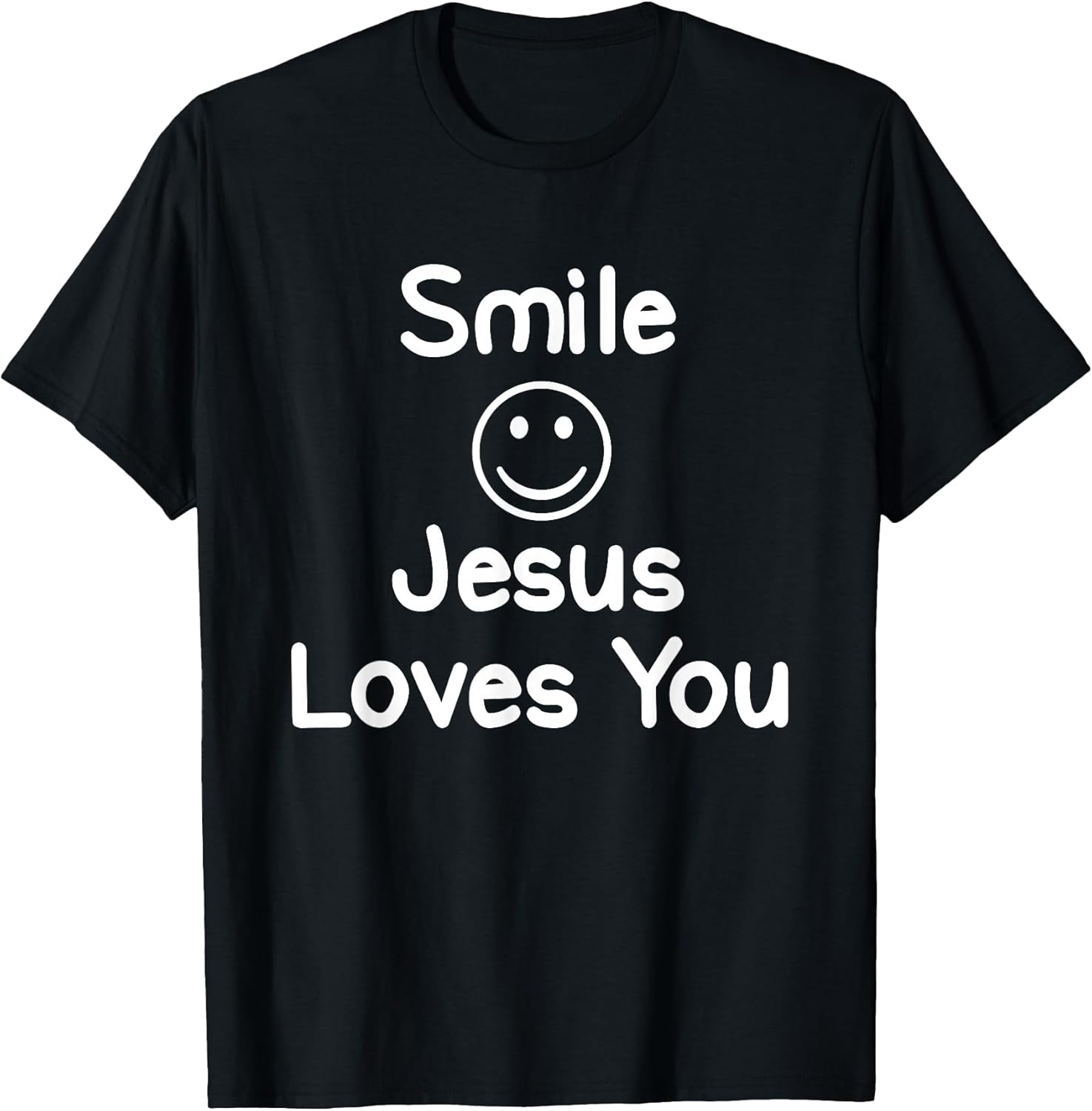 Inspirational Smile Jesus Loves You Faith - Adult & Kids T-Shirts, Sweatshirts & Hoodies apparel design preview 1