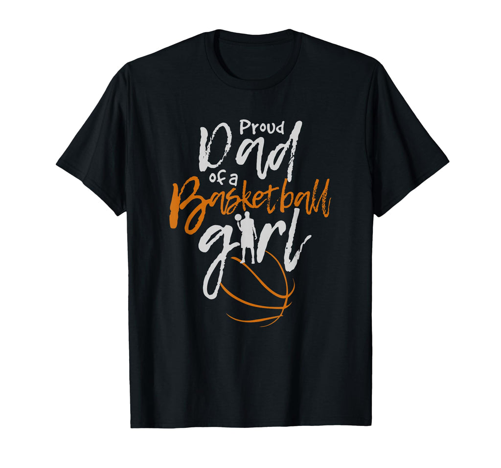 Proud Dad Basketball T-Shirt - Minimalist Print for Adults - T-Shirt, Sweatshirt, Hoodie
