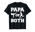 Papa Both Funny Soccer And Taekwondo Papa T-Shirt - Custom Art Print Unisex - T-Shirt, Sweatshirt, Hoodie