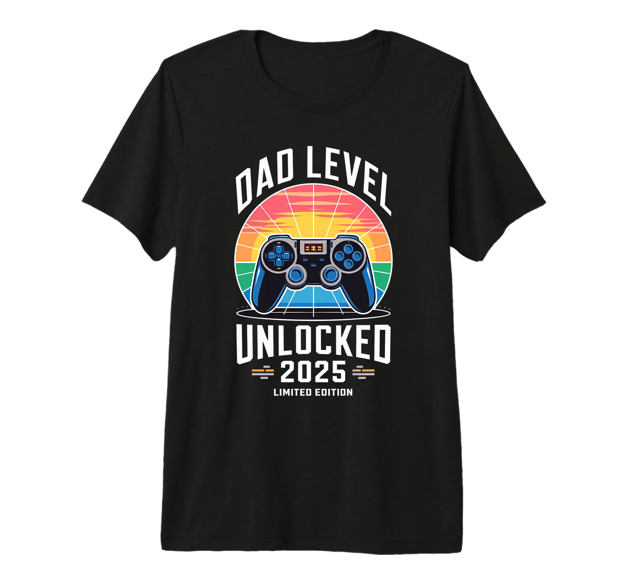 Dad Level Unlocked 2025 Gamer Dad Tri T-Shirt - Graphic Print Men Women - T-Shirt, Sweatshirt, Hoodie