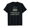 New Dad Prepared Diaper Duty Funny Small T-Shirt - Trendy Graphic Unisex - T-Shirt, Sweatshirt, Hoodie