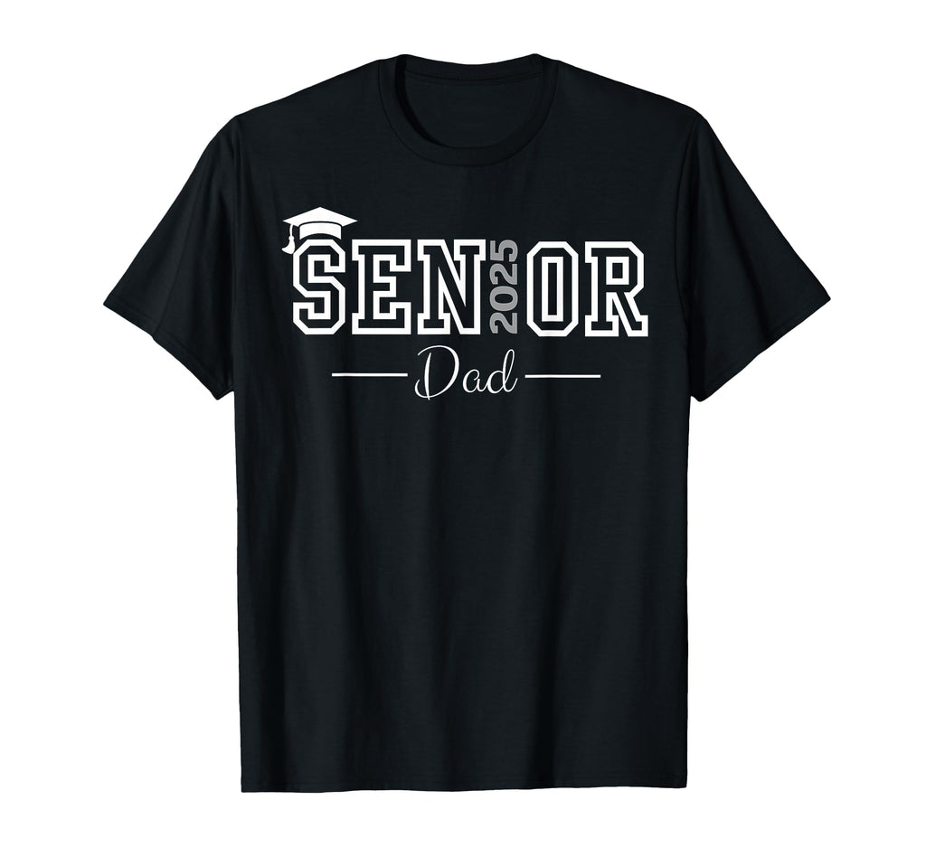 Heart Graduate Proud Dad Senior 2025 T-Shirt - Novelty Apparel Men Women - T-Shirt, Sweatshirt, Hoodie