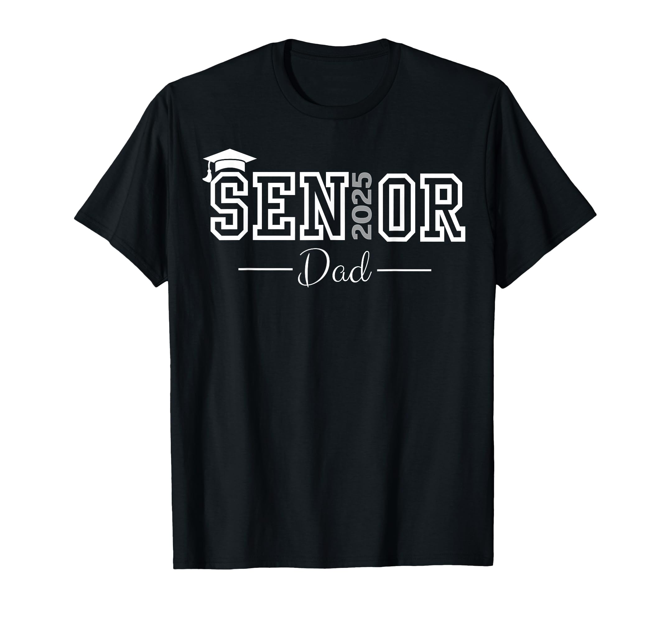 Heart Graduate Proud Dad Senior 2025 T-Shirt - Novelty Apparel Men Women - T-Shirt, Sweatshirt, Hoodie