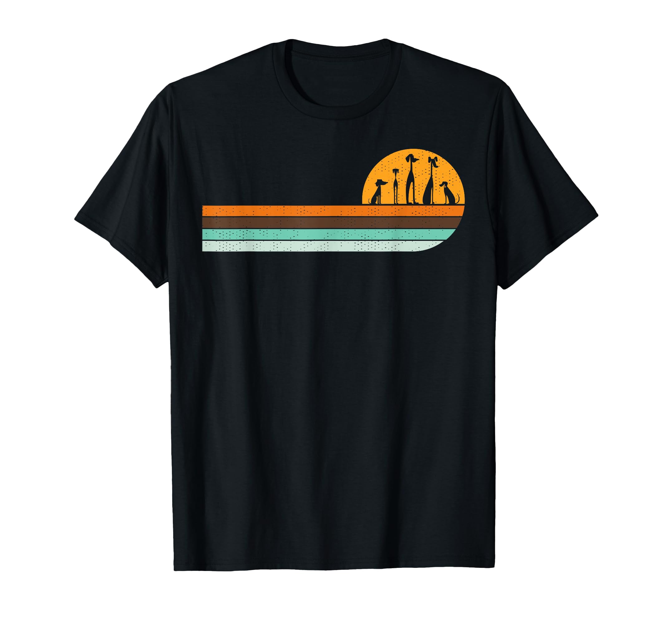 Mid Century Modern Dogs Silhouette T-Shirt - Streetwear Style for Adults - T-Shirt, Sweatshirt, Hoodie