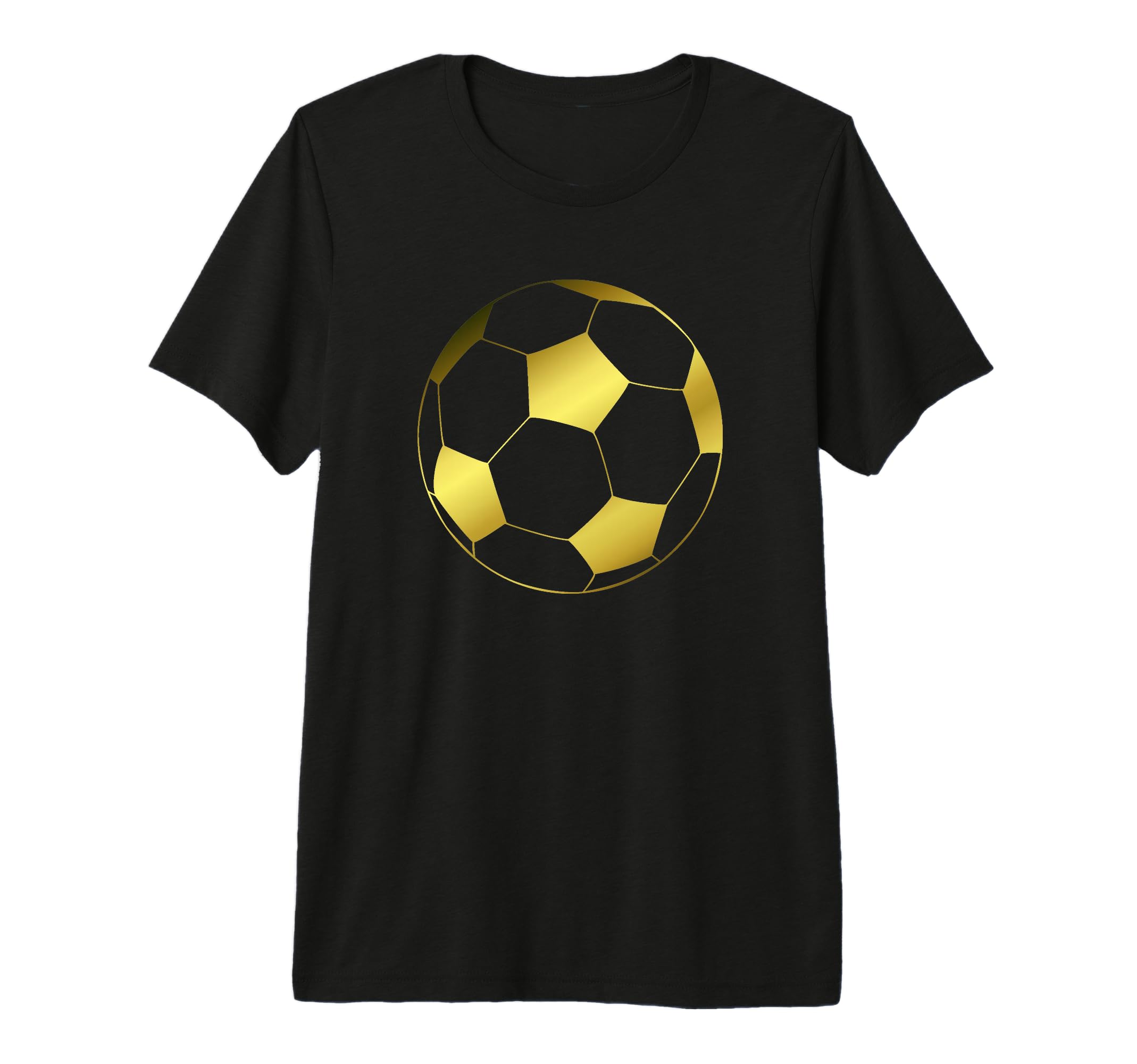 Gold Soccer T-Shirt - Minimalist Print Unisex - T-Shirt, Sweatshirt, Hoodie