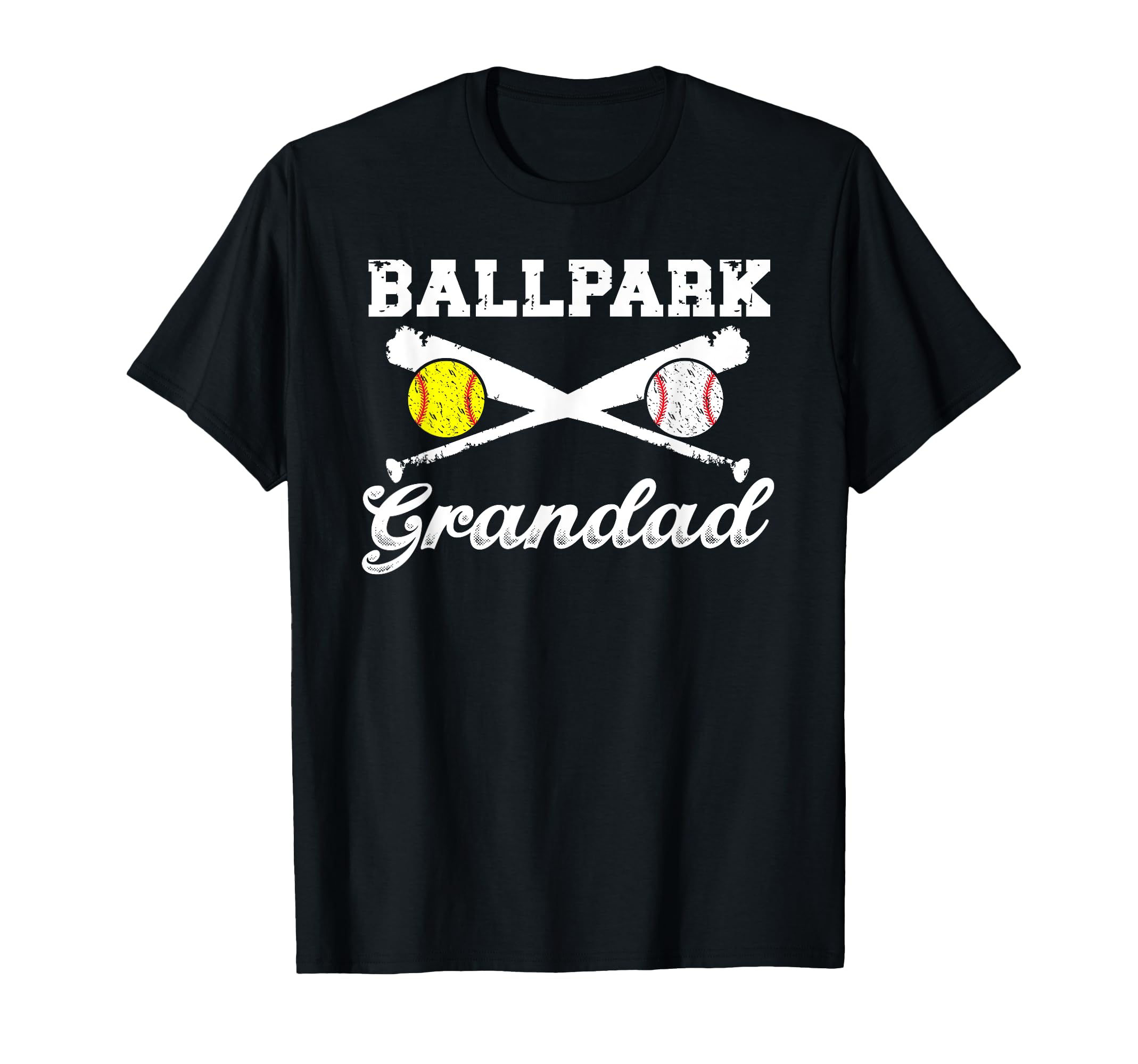 Ballpark Grandad Softball Baseball T-Shirt - Aesthetic Graphic for Adults - T-Shirt, Sweatshirt, Hoodie