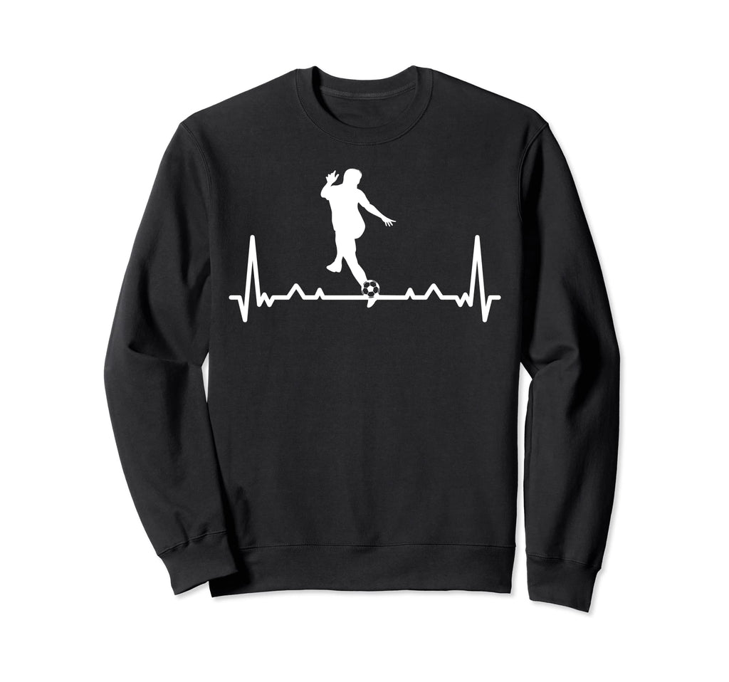 Soccer Player Heartbeat Soccer Sweatshirt - Custom Art Print for Adults - T-Shirt, Sweatshirt, Hoodie