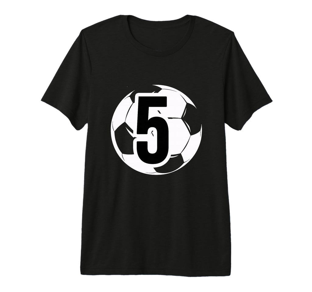 5 Soccer Birthday Gift Soccer Fan Sports T-Shirt - Trendy Graphic Unisex - T-Shirt, Sweatshirt, Hoodie