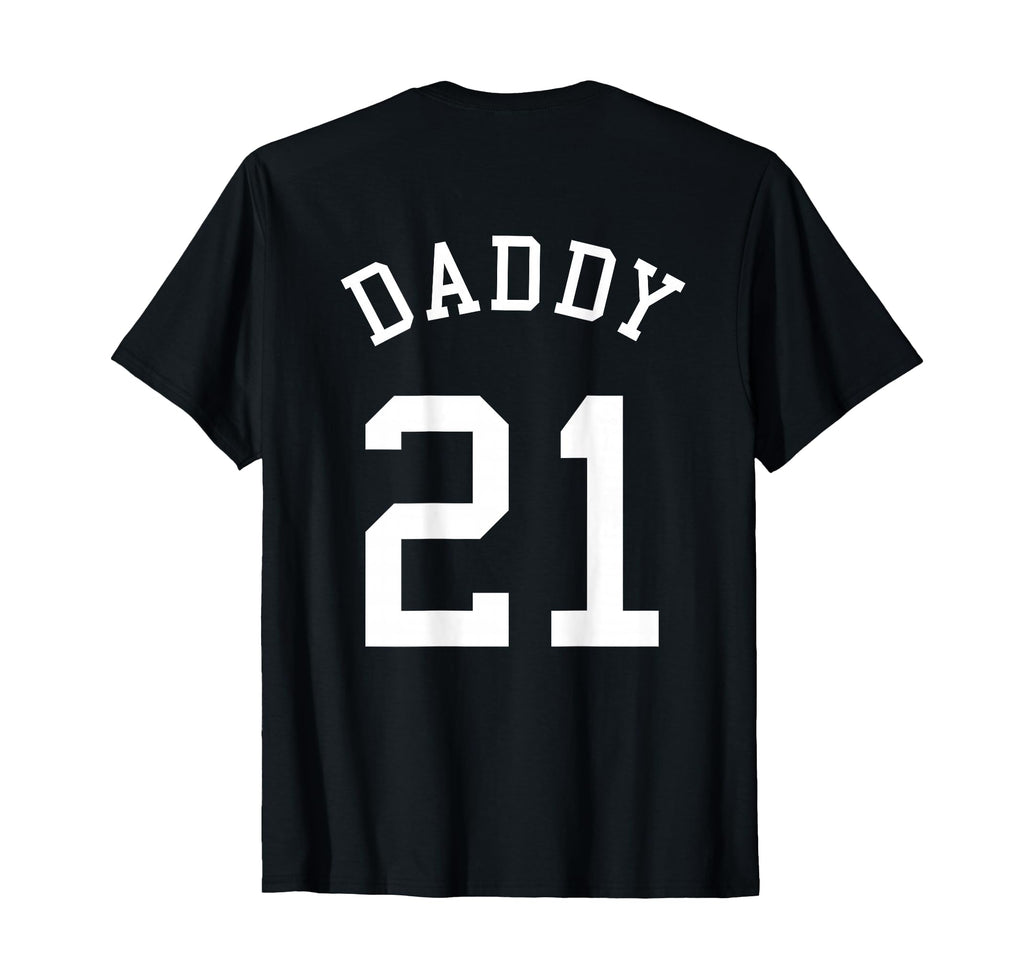 Daddy Uniform No 21 Football Dad T-Shirt - Minimalist Print for Adults - T-Shirt, Sweatshirt, Hoodie