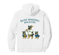Busy Raising Baller Baseball Softball Mom Hoodie - Minimalist Print Unisex - T-Shirt, Sweatshirt, Hoodie