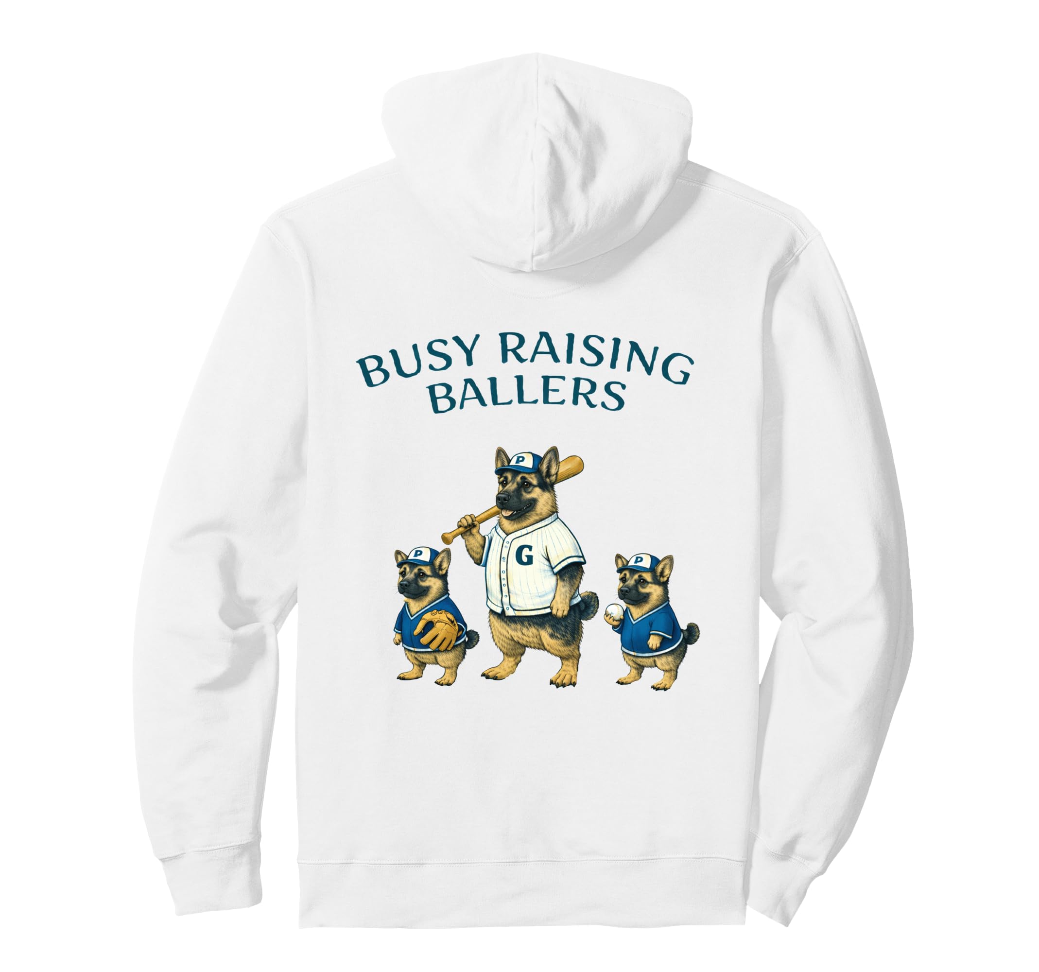 Busy Raising Baller Baseball Softball Mom Hoodie - Minimalist Print Unisex - T-Shirt, Sweatshirt, Hoodie