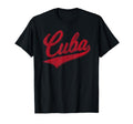 Cuba Baseball Varsity Script Sports T-Shirt - Aesthetic Graphic Men Women - T-Shirt, Sweatshirt, Hoodie