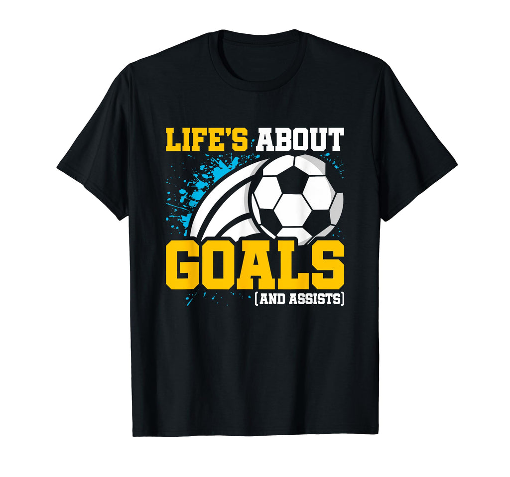 Soccer Soccer Player Lifes About Goals T-Shirt - Unique Graphic for Adults - T-Shirt, Sweatshirt, Hoodie