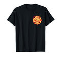 Fire Department Logo Uniform Fireman T-Shirt - Minimalist Print Men Women - T-Shirt, Sweatshirt, Hoodie