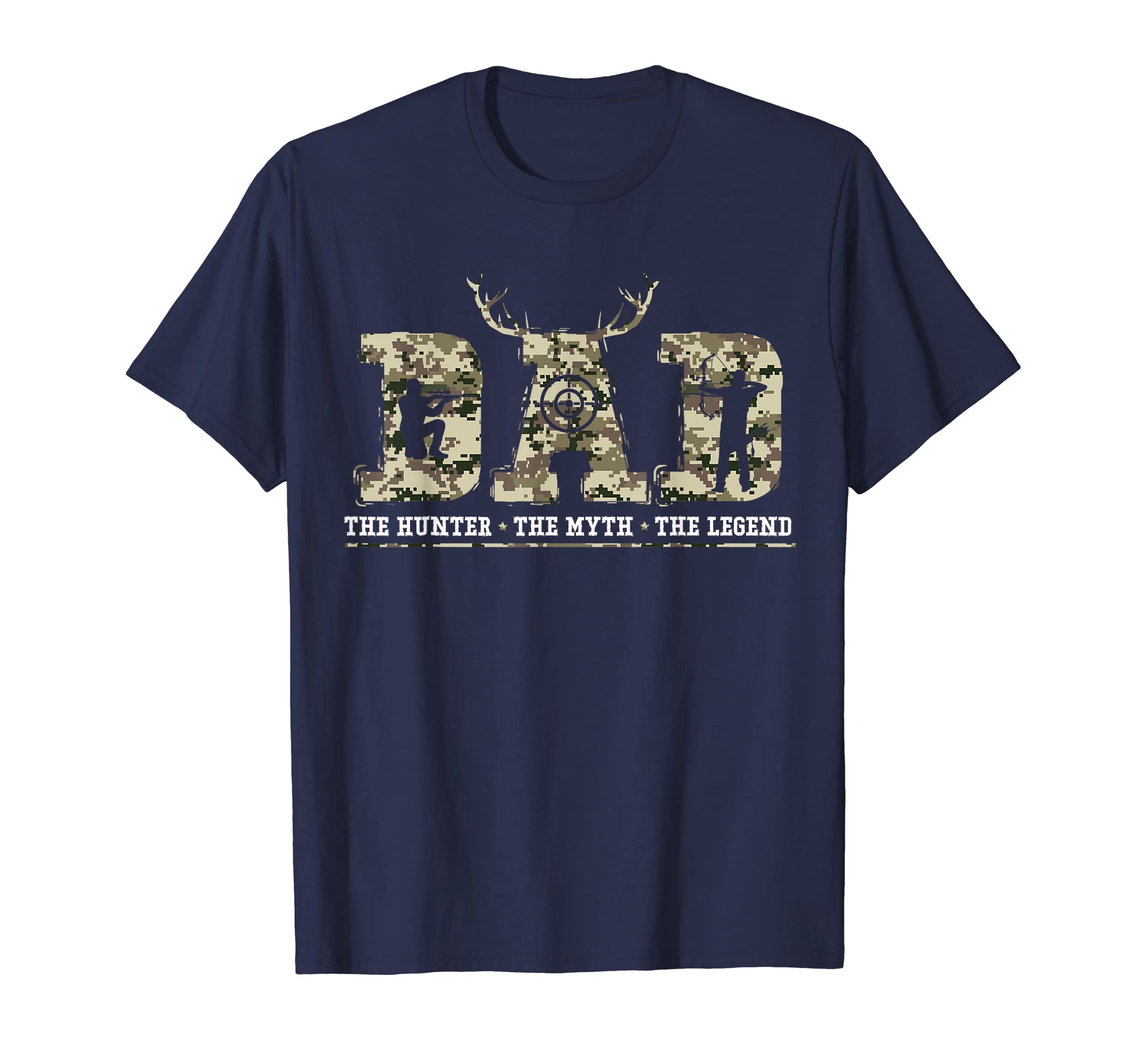 Usa Camo Father Day Hunting Gift Dad T-Shirt - Custom Art Print Men Women - T-Shirt, Sweatshirt, Hoodie