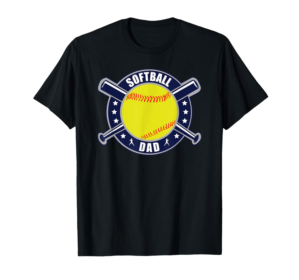 Funny Softball Dad Shirts Softball T-Shirt - Custom Art Print Men Women - T-Shirt, Sweatshirt, Hoodie