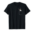 Tuxedo Cat Pocket Cat Lady Gift Cat T-Shirt - Custom Art Print for Adults - T-Shirt, Sweatshirt, Hoodie
