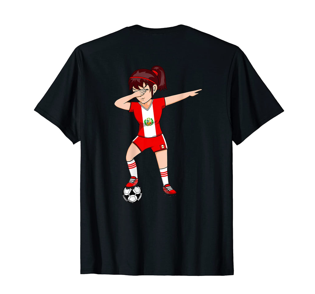 Dabbing Soccer Peru Jersey Peruvian T-Shirt - Custom Art Print Unisex - T-Shirt, Sweatshirt, Hoodie