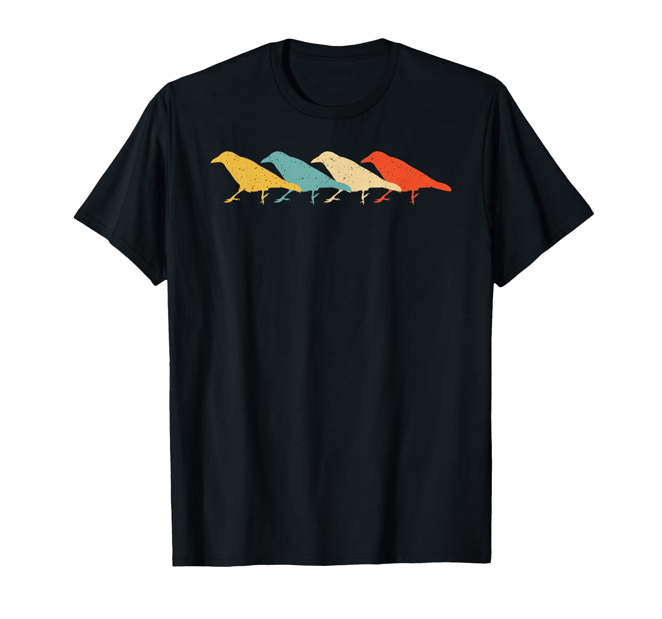 Crow Raven Bird Lover 60S 70S Gift T-Shirt - Graphic Print Men Women - T-Shirt, Sweatshirt, Hoodie