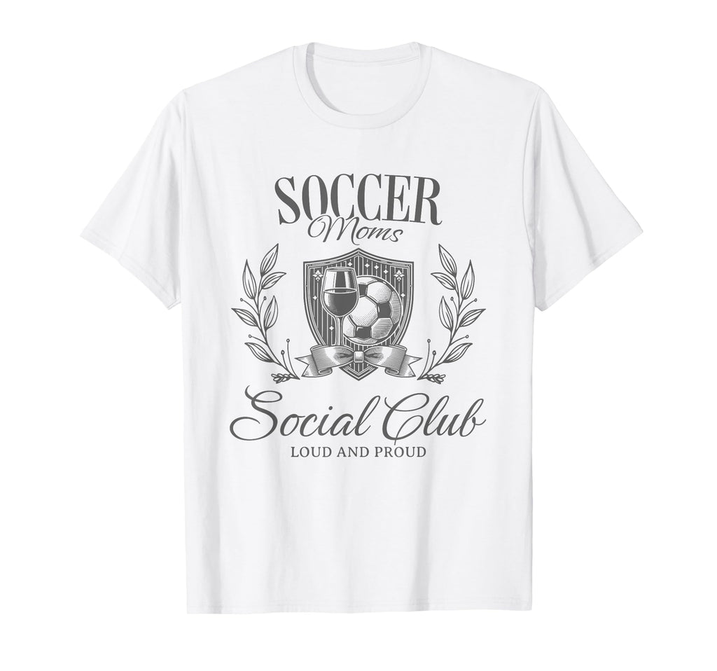 Soccer Team Mom Bow Gift Soccer Moms T-Shirt - Custom Art Print Unisex - T-Shirt, Sweatshirt, Hoodie