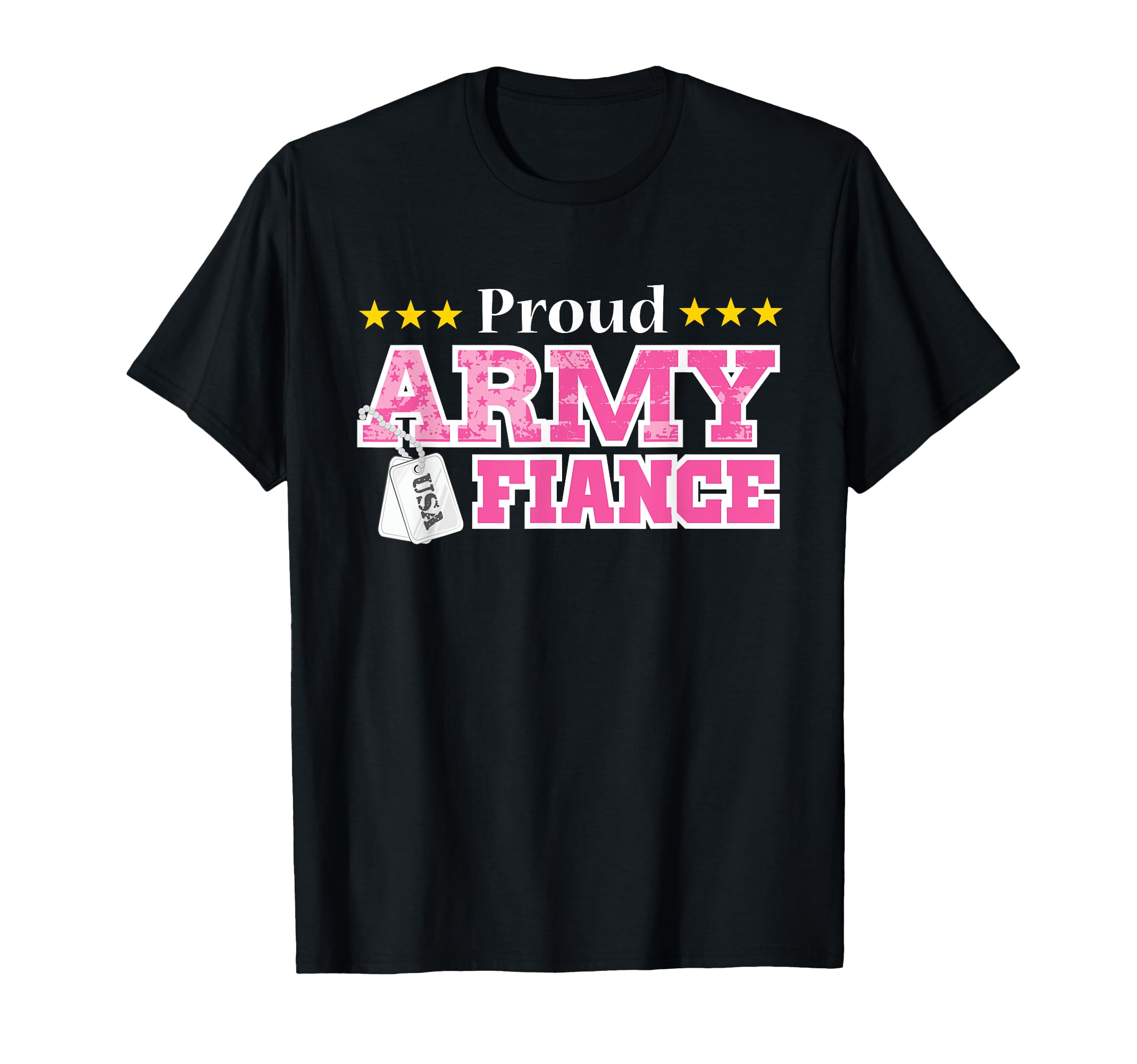 Proud Army Fiance Usa Military T-Shirt - Casual Everyday Wear for Adults - T-Shirt, Sweatshirt, Hoodie