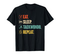 Eat Sleep Taekwondo Repeat Taekwondo T-Shirt - Unique Graphic for Adults - T-Shirt, Sweatshirt, Hoodie