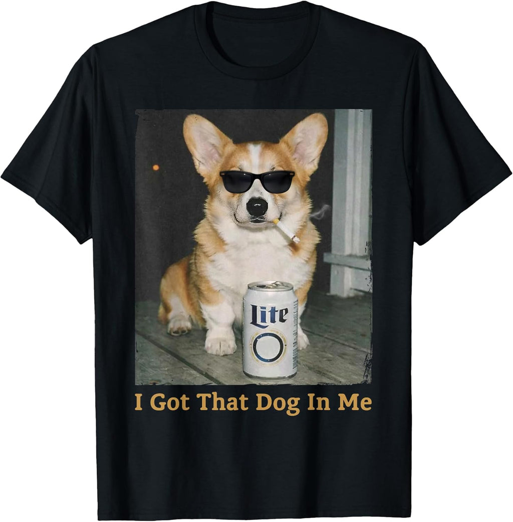 I Got That Dog in Me Funny Corgi Meme for Mom Dad - Adult & Kids T-Shirts, Sweatshirts & Hoodies apparel design preview 1