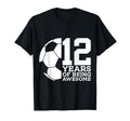 12 Years Being Awesome Soccer 12Th T-Shirt - Custom Art Print Unisex - T-Shirt, Sweatshirt, Hoodie