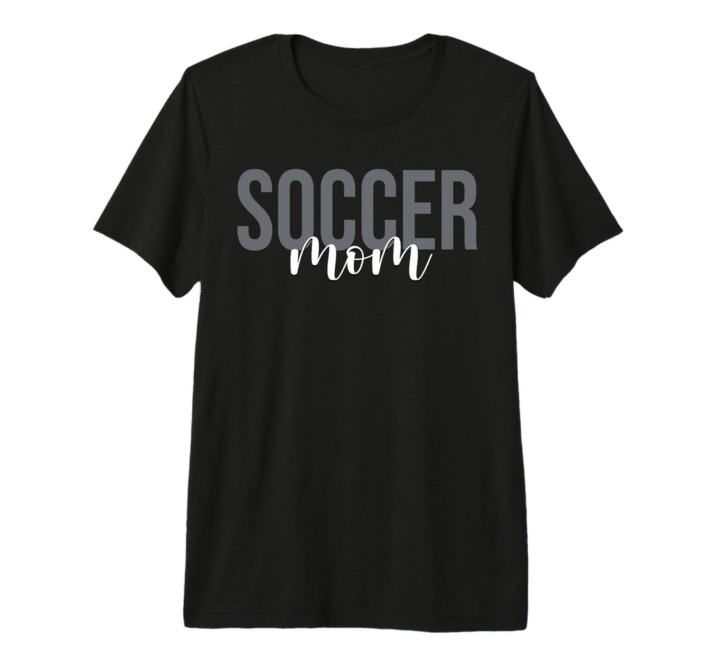 Soccer Mom Soccer Player Tri Blend T-Shirt - Custom Art Print Unisex - T-Shirt, Sweatshirt, Hoodie