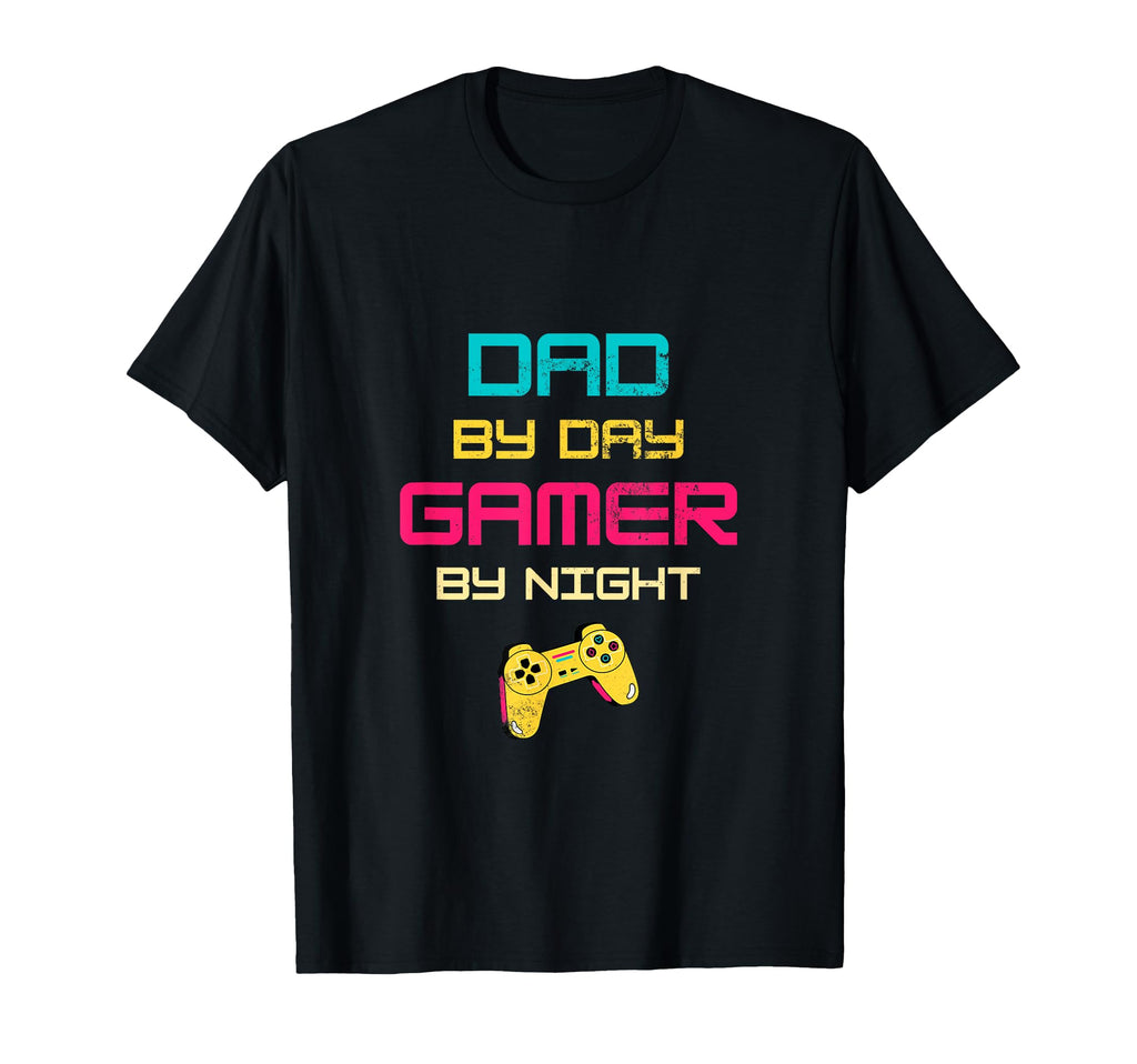 Mens Dad Day Gamer Night Gamer Dad Gaming T-Shirt - Graphic Print Men Women - T-Shirt, Sweatshirt, Hoodie