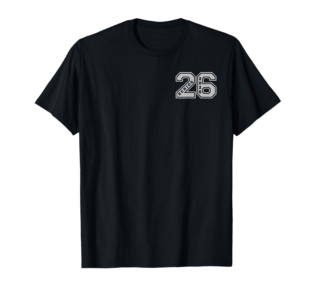 Proud Dad 2026 Senior Front Back T-Shirt - Casual Everyday Wear for Adults - T-Shirt, Sweatshirt, Hoodie